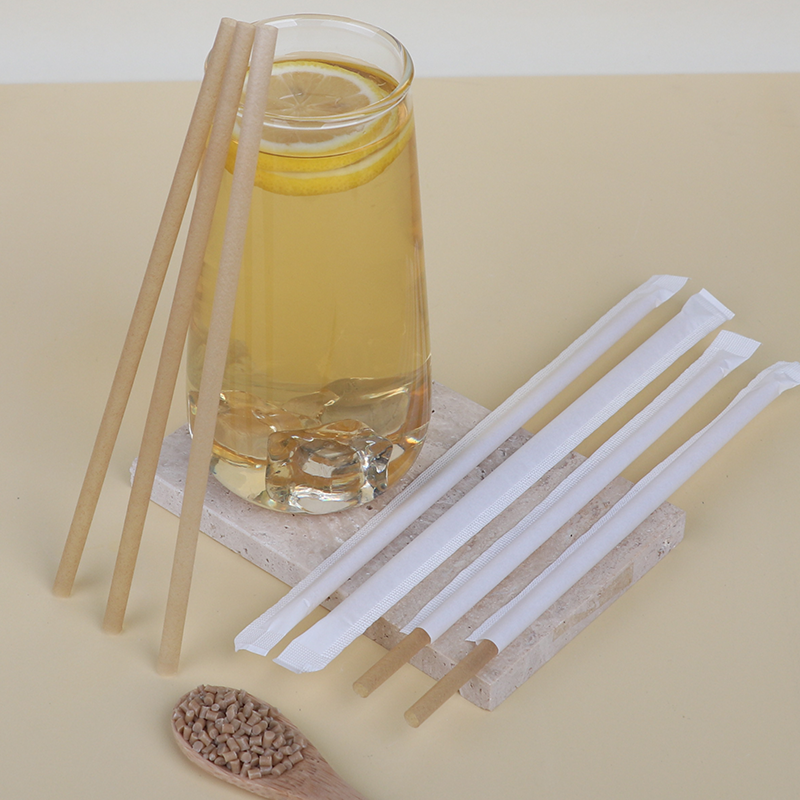 PLA Translucent Sugarcane Bagasse Straw