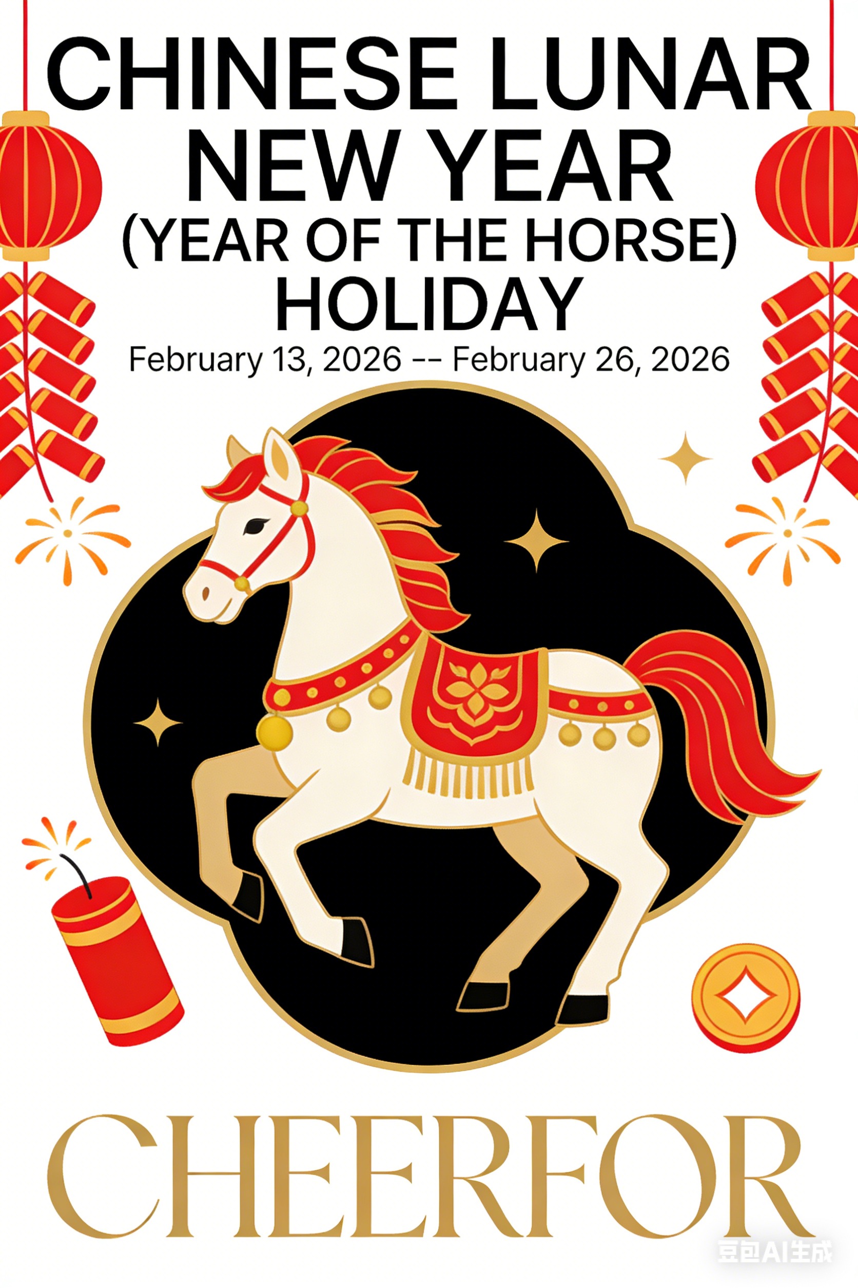 Subject: CHEERFOR  Chinese New Year Holiday Notice