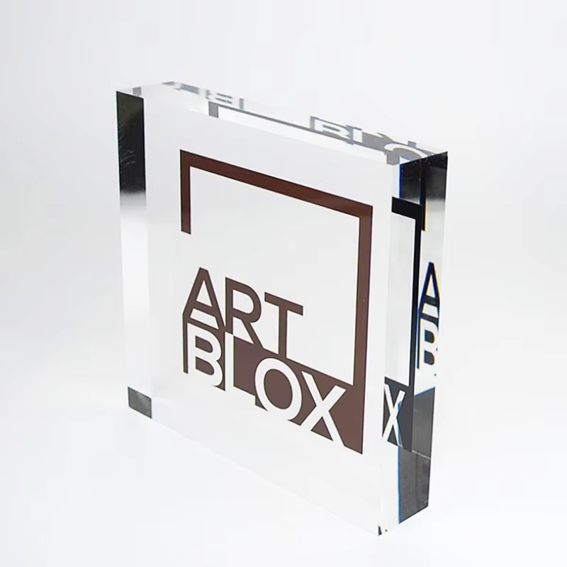 Custom UV Printed Transparency Acrylic Sheet 10mm Brand Logo Print Display Thickness Clear Cast Crystal Acrylic Glass Sheet