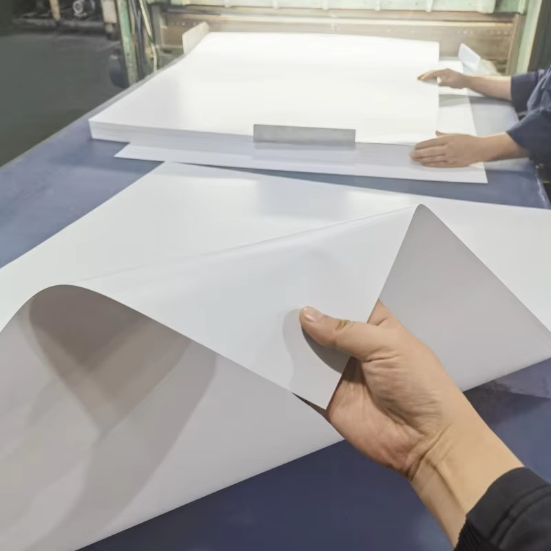 100% Virgin Materials Hard Plastic Sheet High Quality White Textured PVC Sheets for Printing