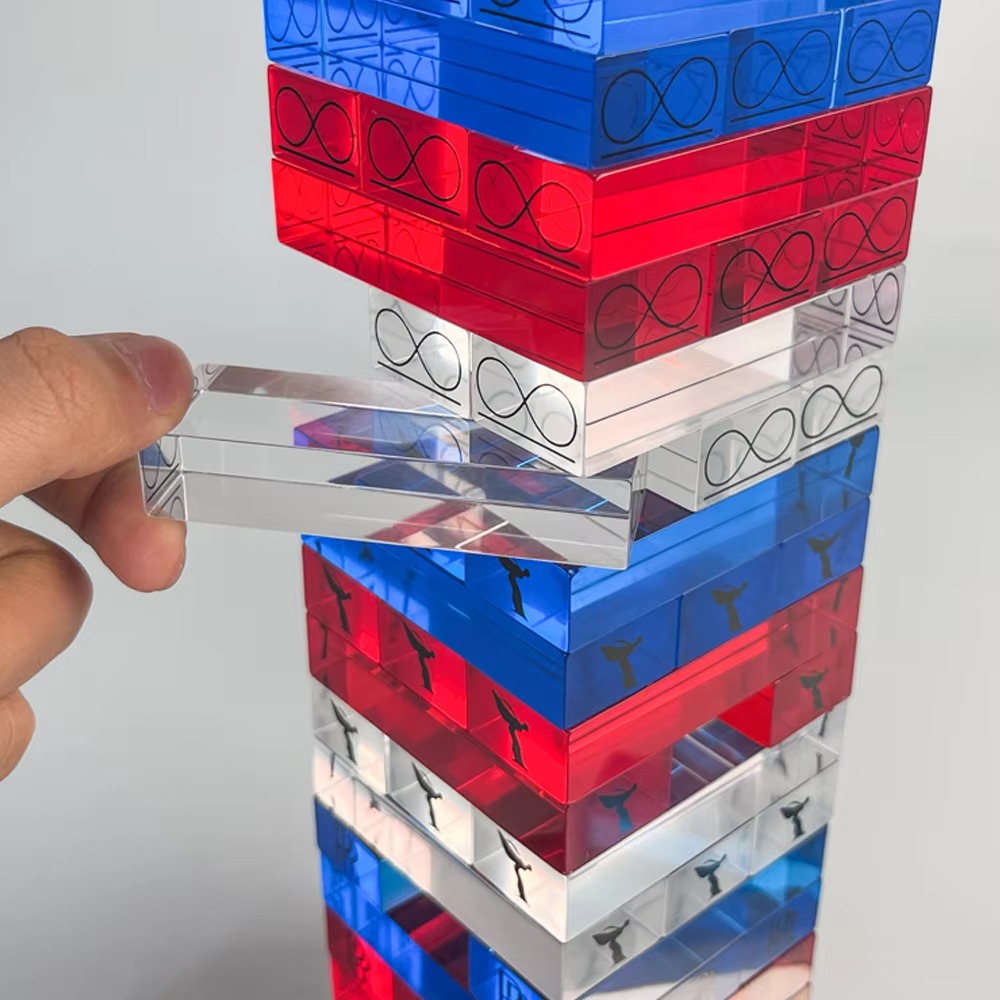 Transparent Solid Acrylic Display Block clear Acrylic Large Acrylic Block Toy Children's Building Blocks set Toys