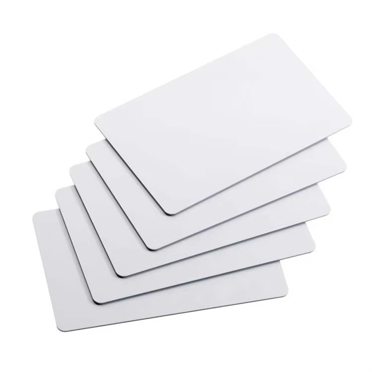 Printable ISO14443A 13.56mhz RFID NFC 215 504 Bytes 85.5x54mm PVC White Cards