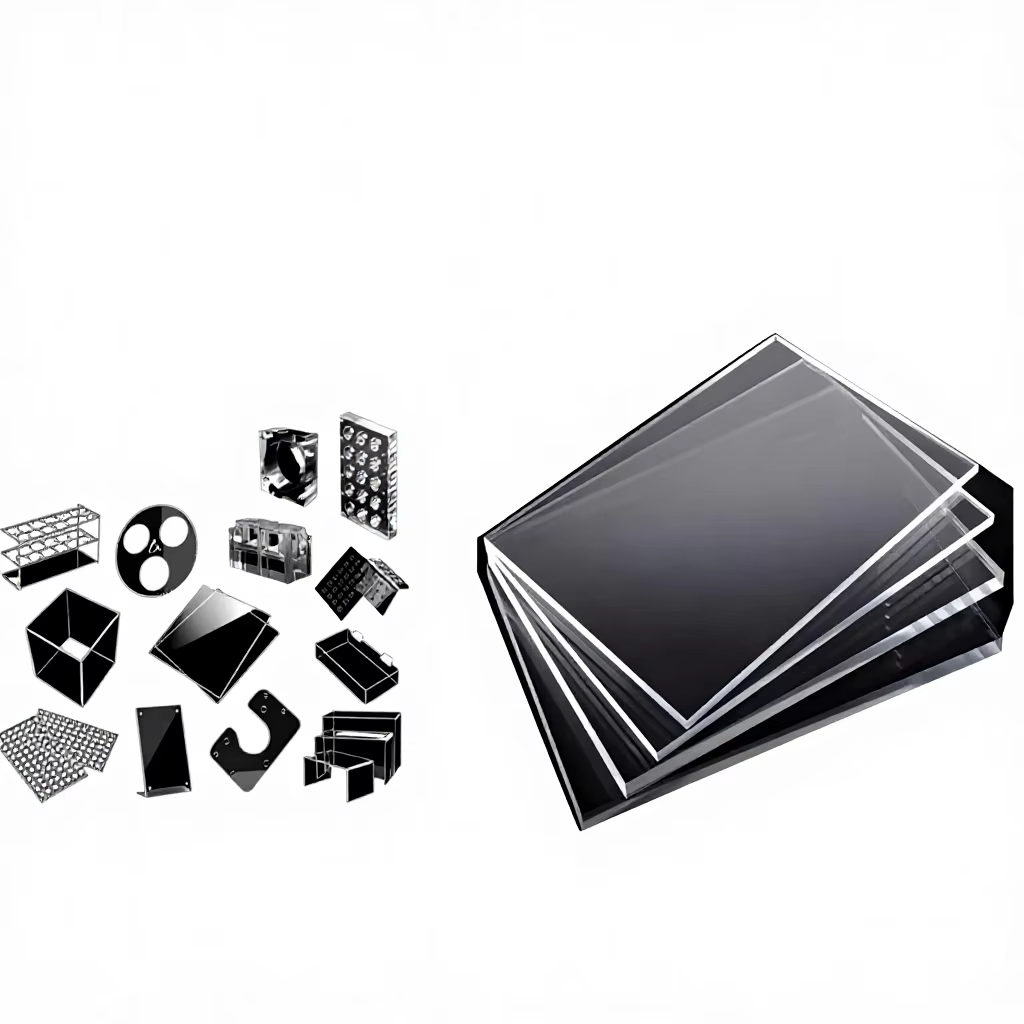 Transparent Acrylic/Plexiglass PMMA Plate UV Printing Handmade High Permeability Customizable Custom Fit Display Box 