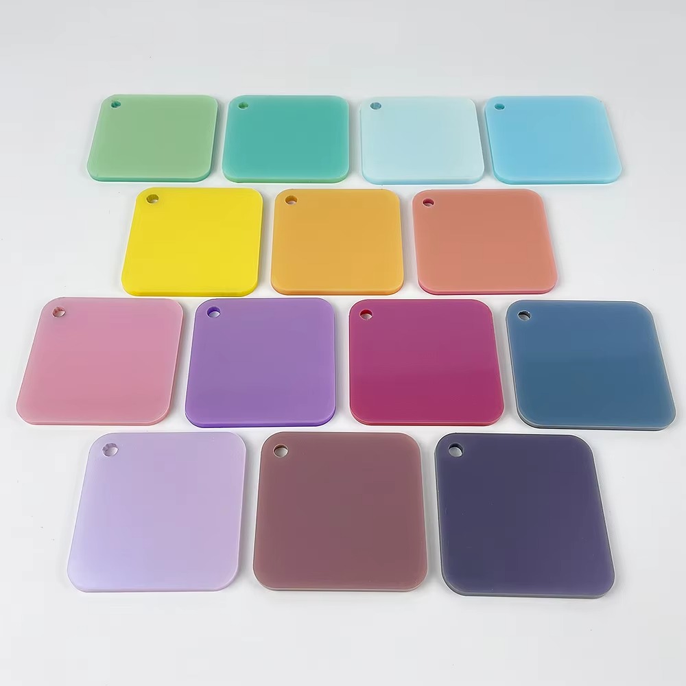 CHEERFOR  2-20mm Thickness Gradient Color Acrylic Sheet for Decorative Interior Design Keychain