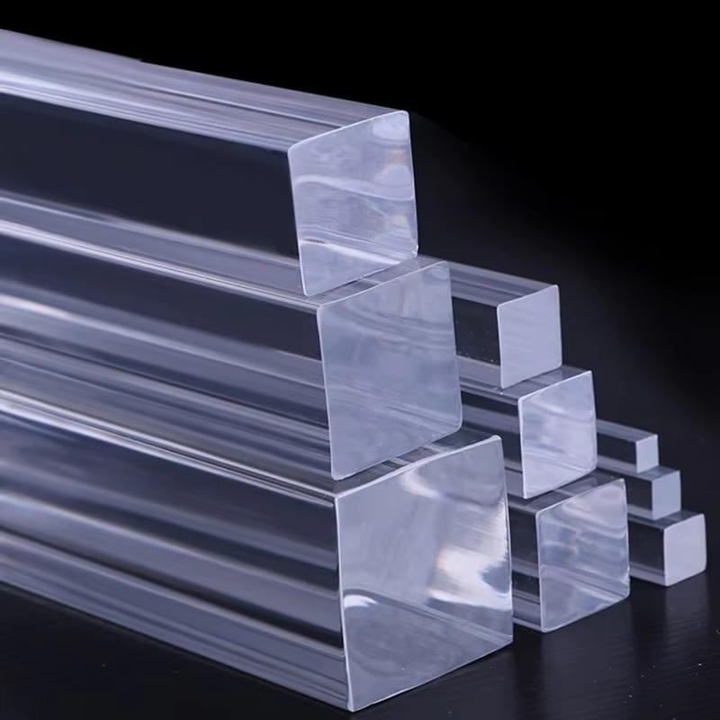 Customize Acrylic square Rod Transparent Stick bar Solid Baton clear Polygon Pentagon Hexagon s Rod