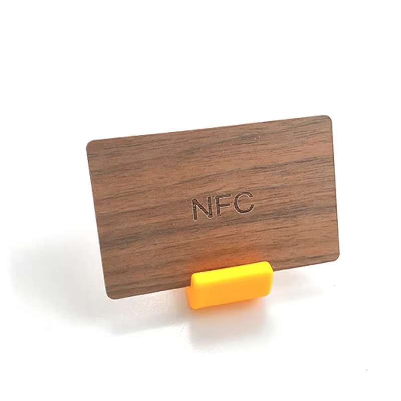 Programmable Bamboo Wood Business Cards RFID ISO14443A Smart 213/216 NFC Wooden Hotel Key Card