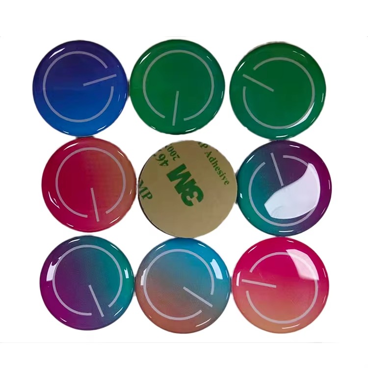 30mm 13.56mhz PVC PET Paper NFC Sticker Rfid Tag Social Media Tap Sticker Round for Mobile Phone Sharing Access