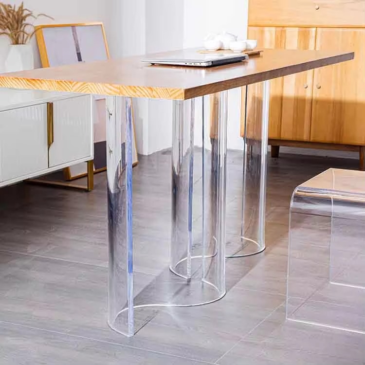 Custom Acrylic Furniture Feet Crystal Clear s Table Legs Tapered Acrylic Sofa Legs Furniture Accessories